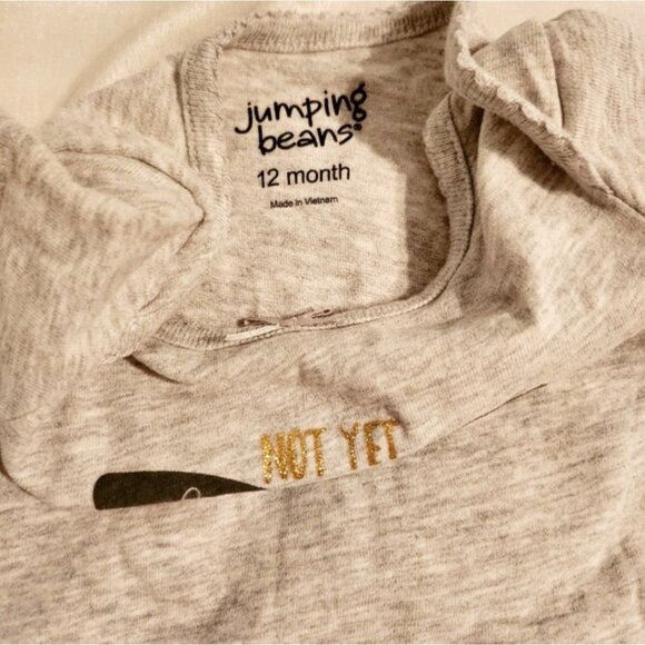 Jumping Beans 12mo onesie - Picture 2 of 5